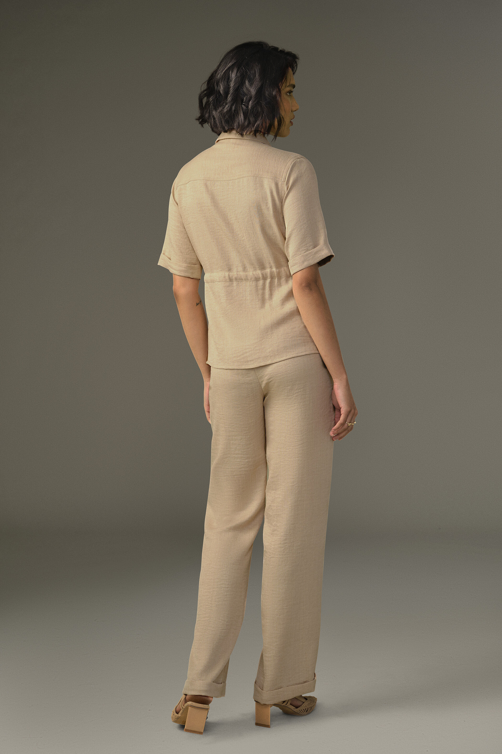 Elin Ecru Cream Shirt, Cream, image 6